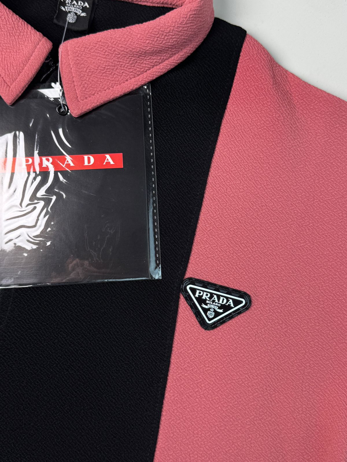 Colorblock Zip-Neck Polo