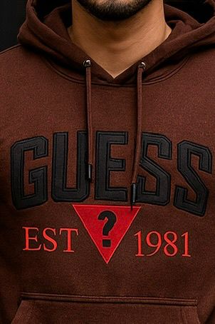 0.02 COMFORTABLE HOODIE WITH UNIQUE STYLE-BROWN