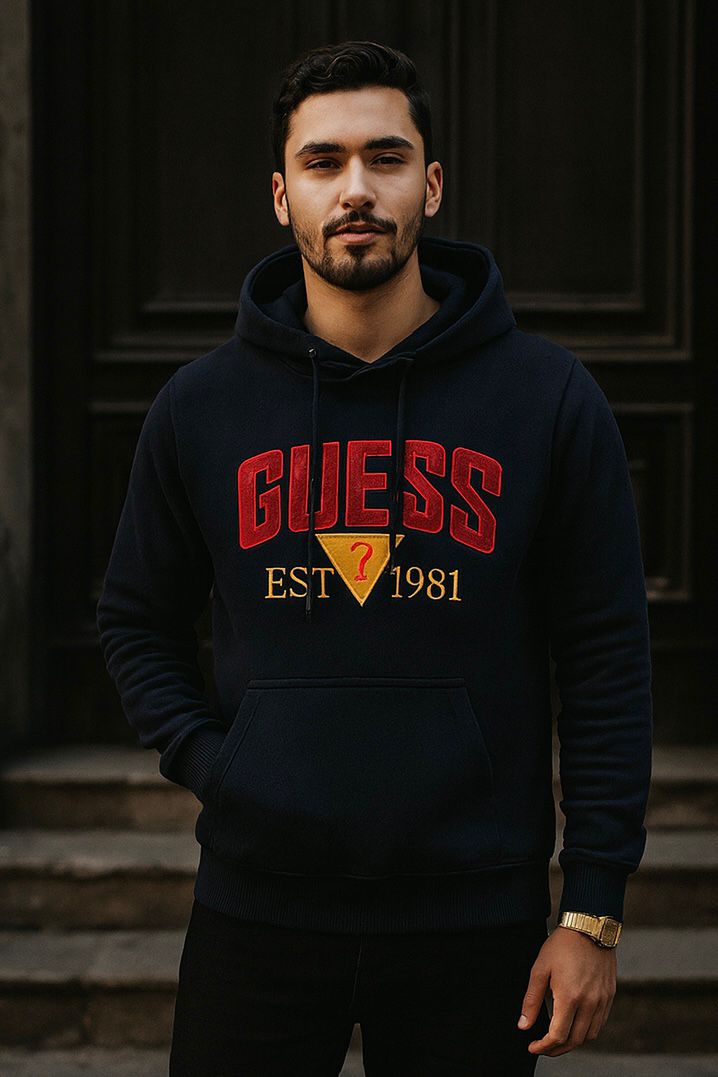 0.02 COMFORTABLE HOODIE WITH UNIQUE STYLE-BLUE