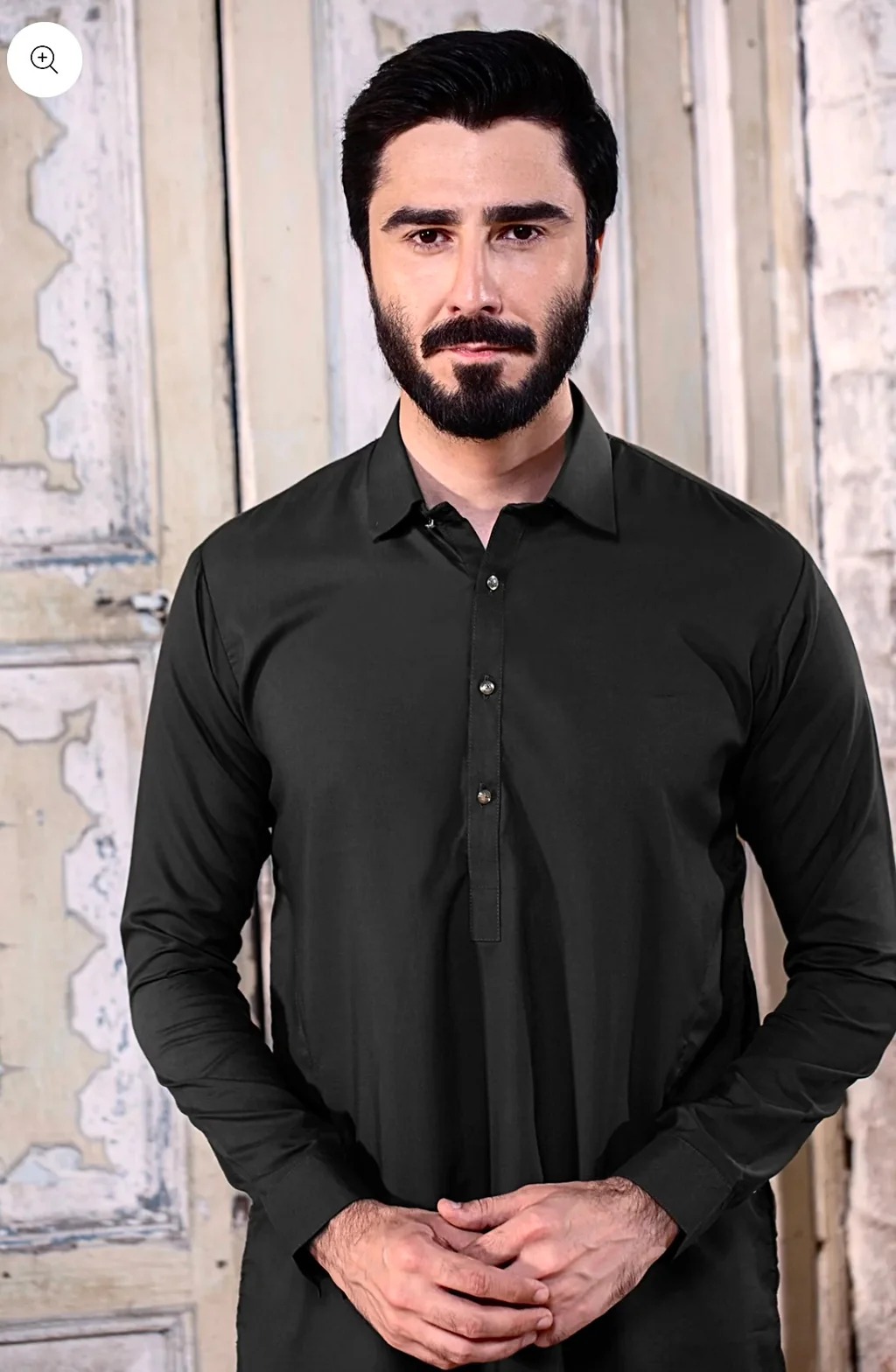 BASIC BLACK STITCHED SUIT WITH TROUSER-BLACK