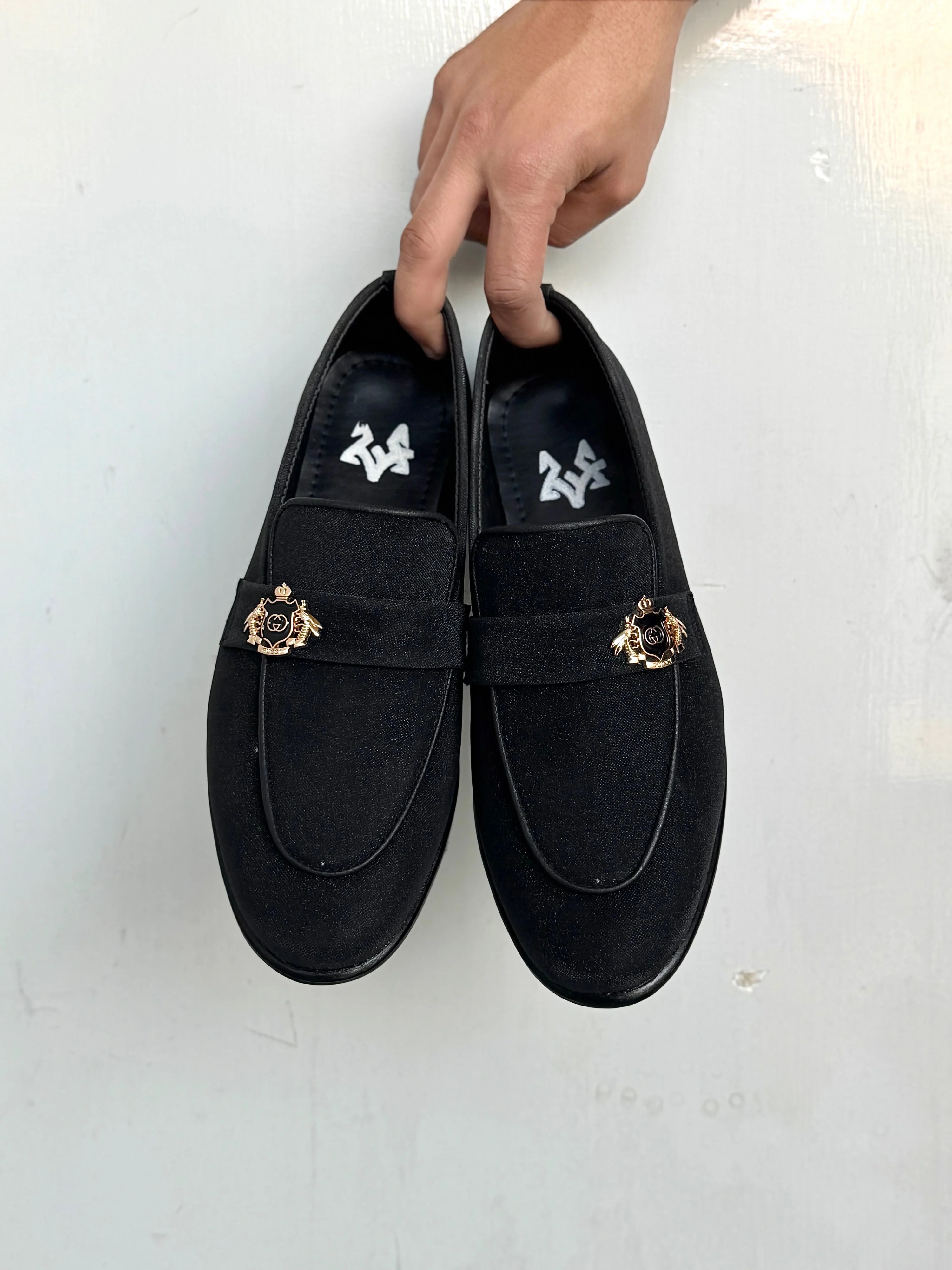 0015 LUXURY BLACK SHINER SHOES-LF