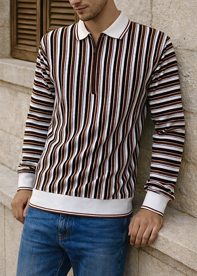 Signature Comfort Polo-BROWN