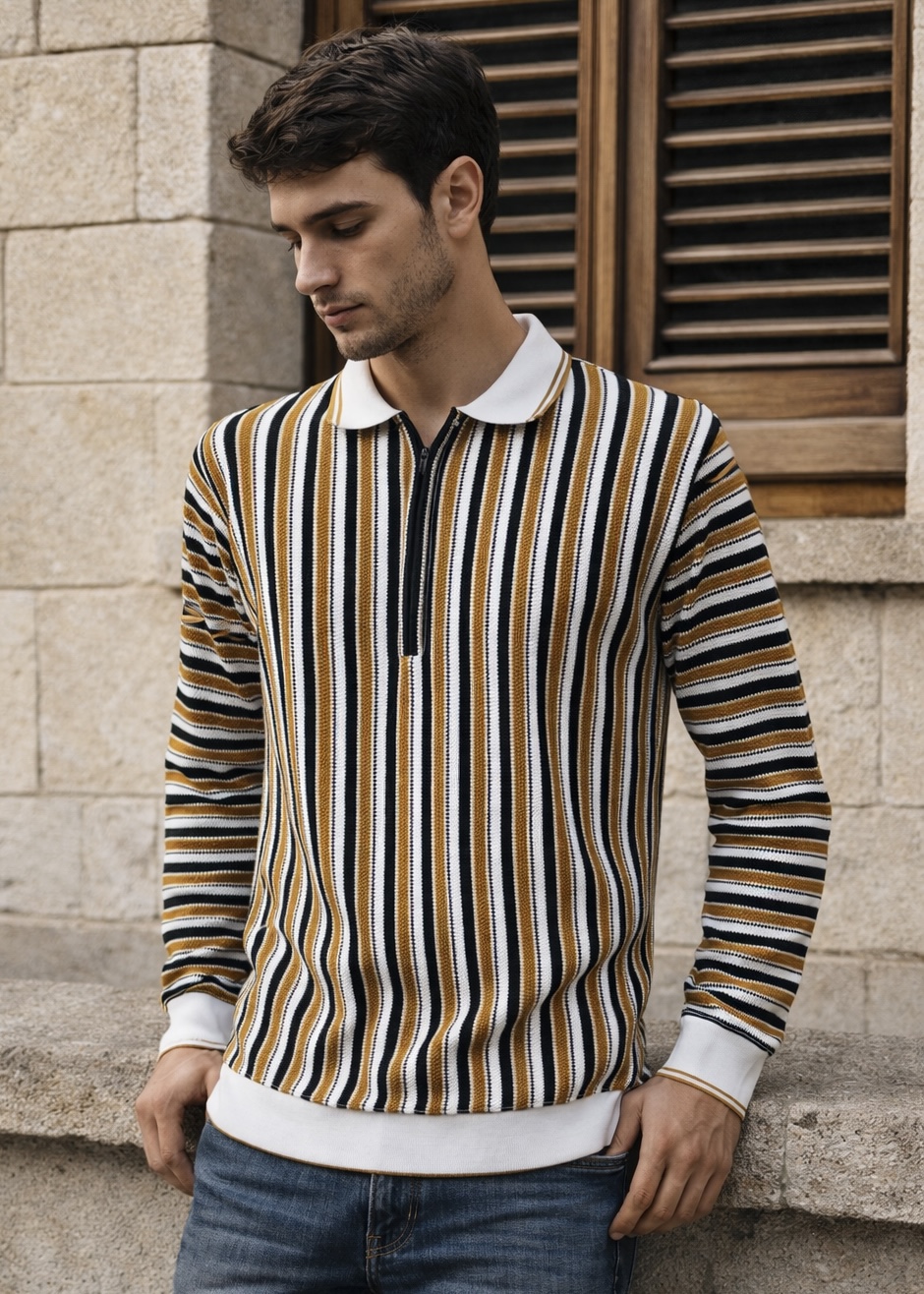 Signature Comfort Polo-NEON BROWN